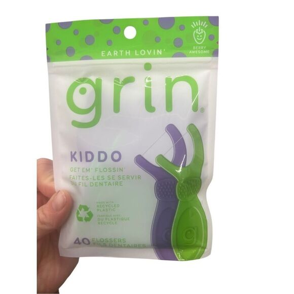 3 PACKS‎ Of Grin Berry Awesome Kiddo Flossers - Picture 2 of 3